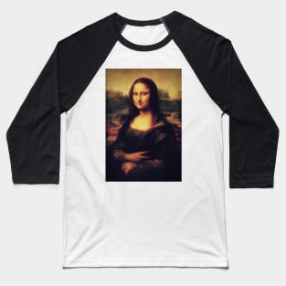 Mona Lisa! SWAG! PEACE! YOLO! Parody Baseball T-Shirt